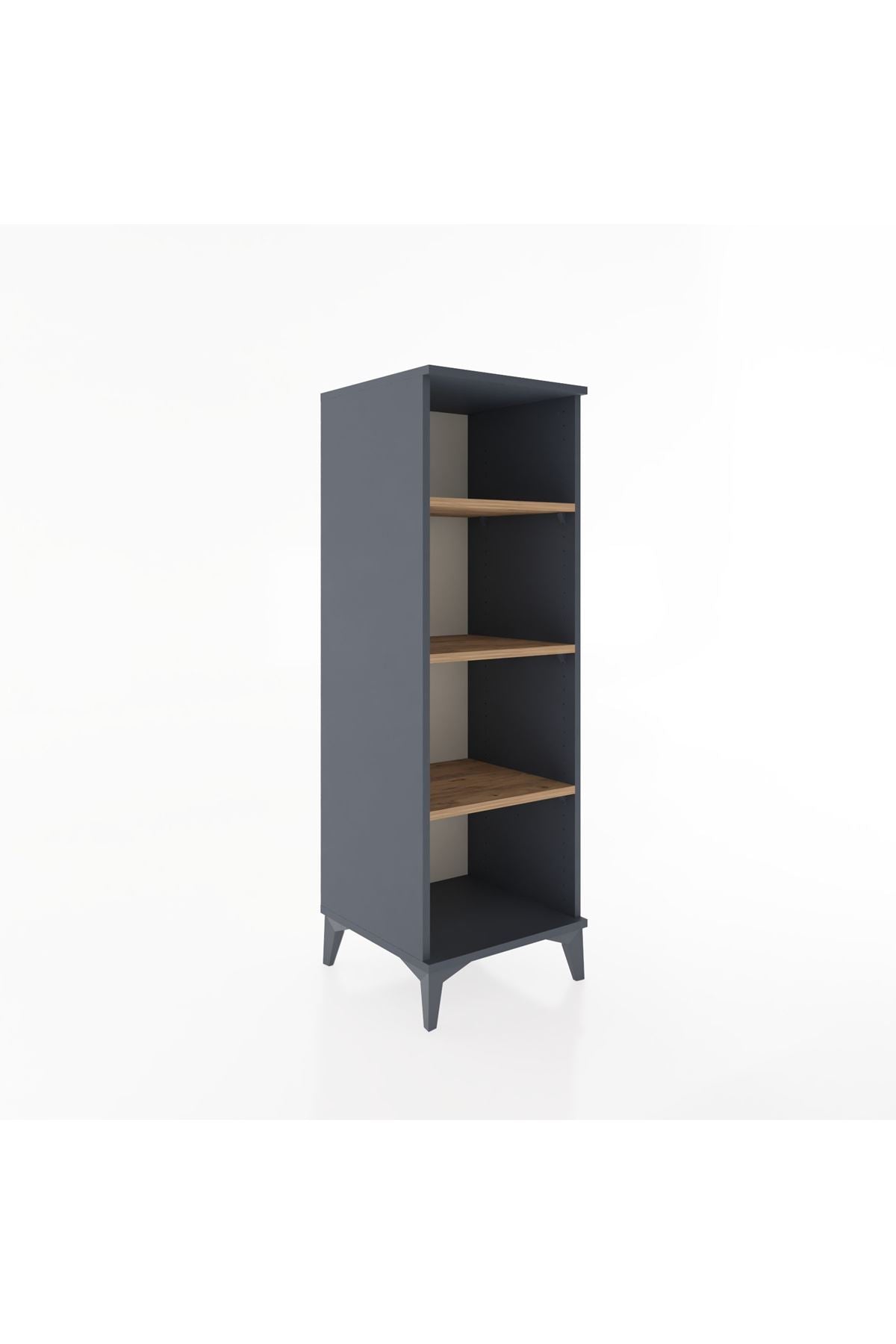 Hyperion Dolap 3 Raflı 44x44x134 Antrasit-Çam