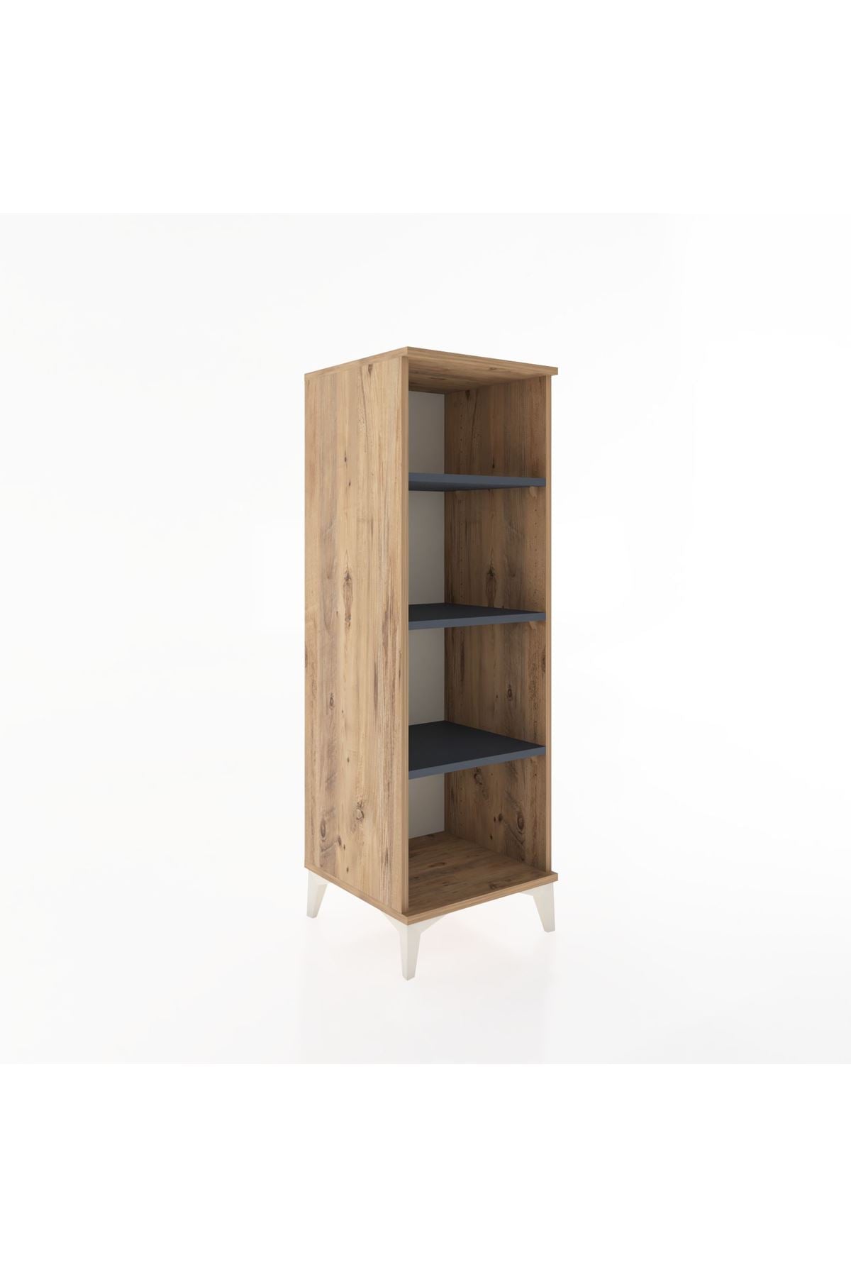 Hyperion Dolap 3 Raflı 44x44x134 Çam-Antrasit