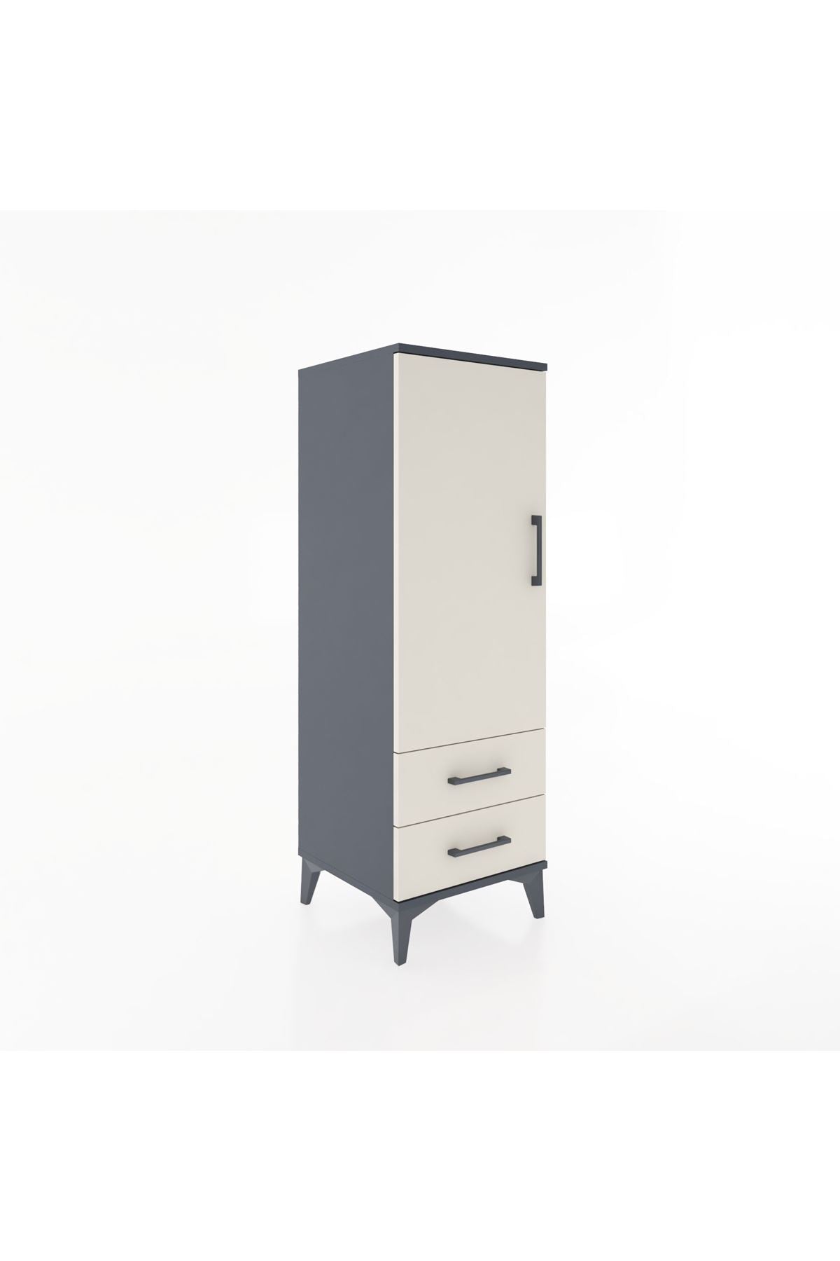 Hyperion Dolap Tek Raflı 2 Çekmeceli Tek Askılı 44x44x134 - S49M071V4B