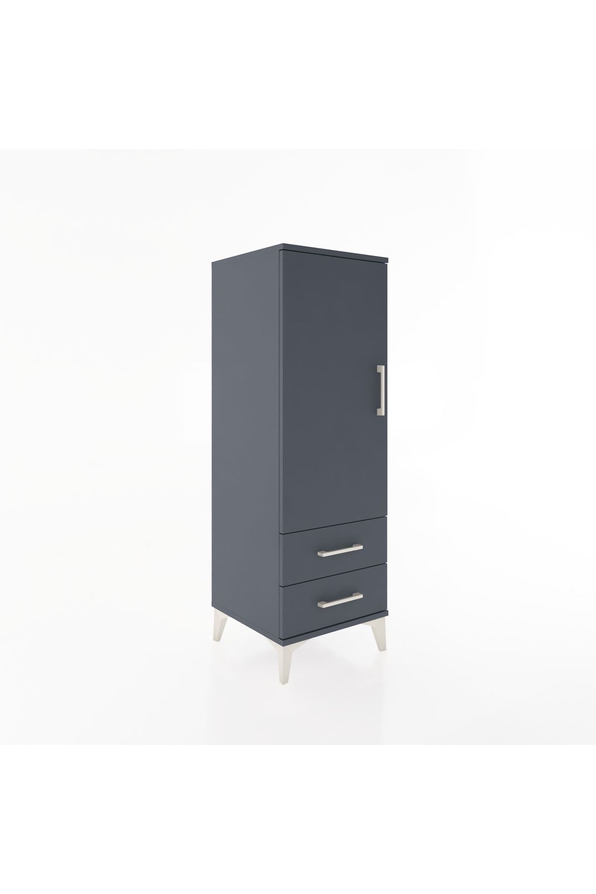 Hyperion Dolap Tek Raflı 2 Çekmeceli Tek Askılı 44x44x134 - S49M071V5B