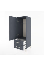 Hyperion Dolap Tek Raflı 2 Çekmeceli Tek Askılı 44x44x134 - S49M071V5B