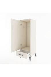 Hyperion Dolap Tek Raflı Tek Çekmeceli Tek Askılı 44x44x134 Aytaşı-Aytaşı