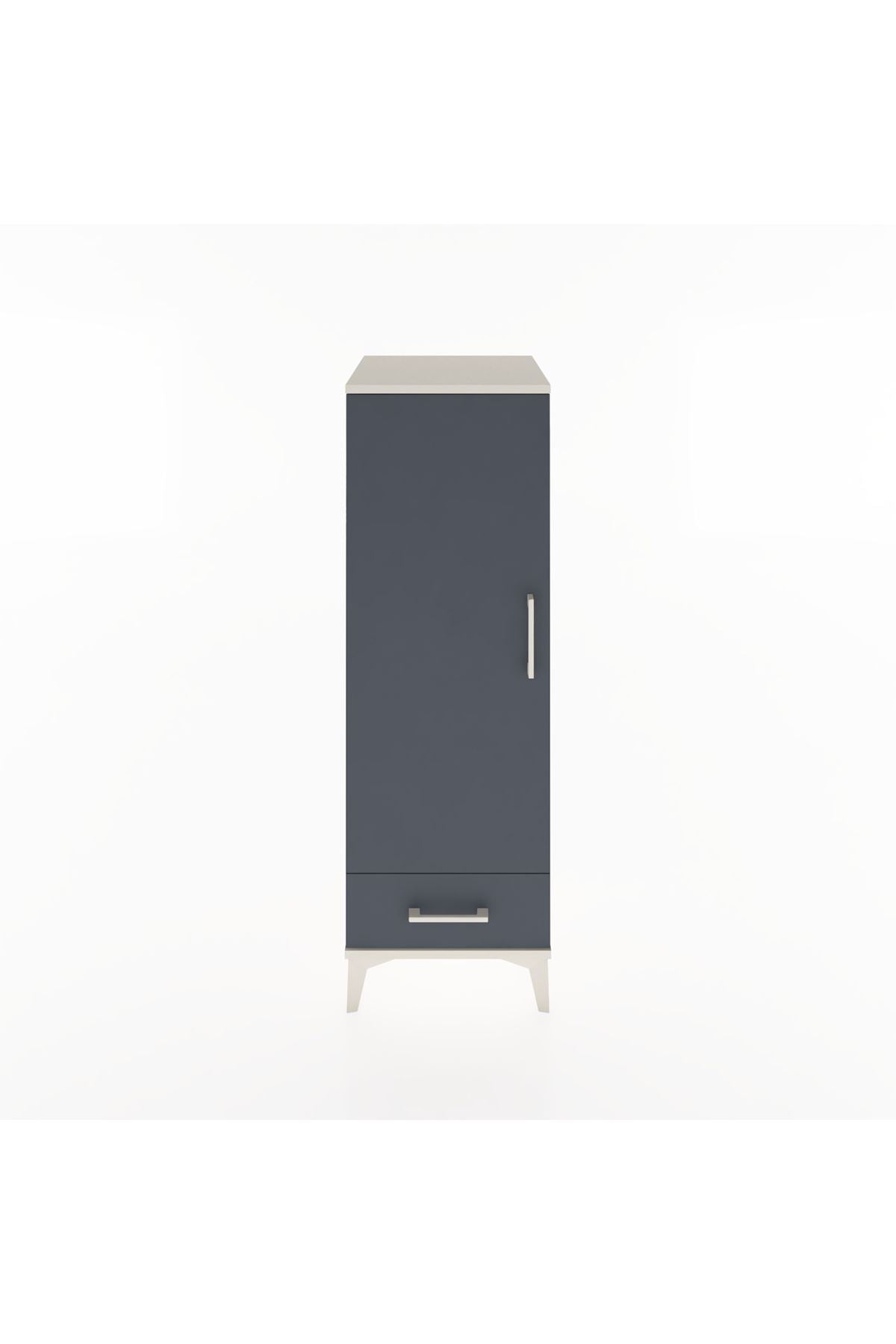 Hyperion Dolap Tek Raflı Tek Çekmeceli Tek Askılı 44x44x134