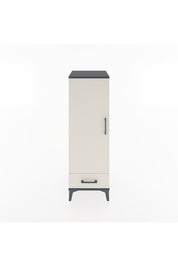 Hyperion Dolap Tek Raflı Tek Çekmeceli Tek Askılı 44x44x134 Antrasit-Aytaşı