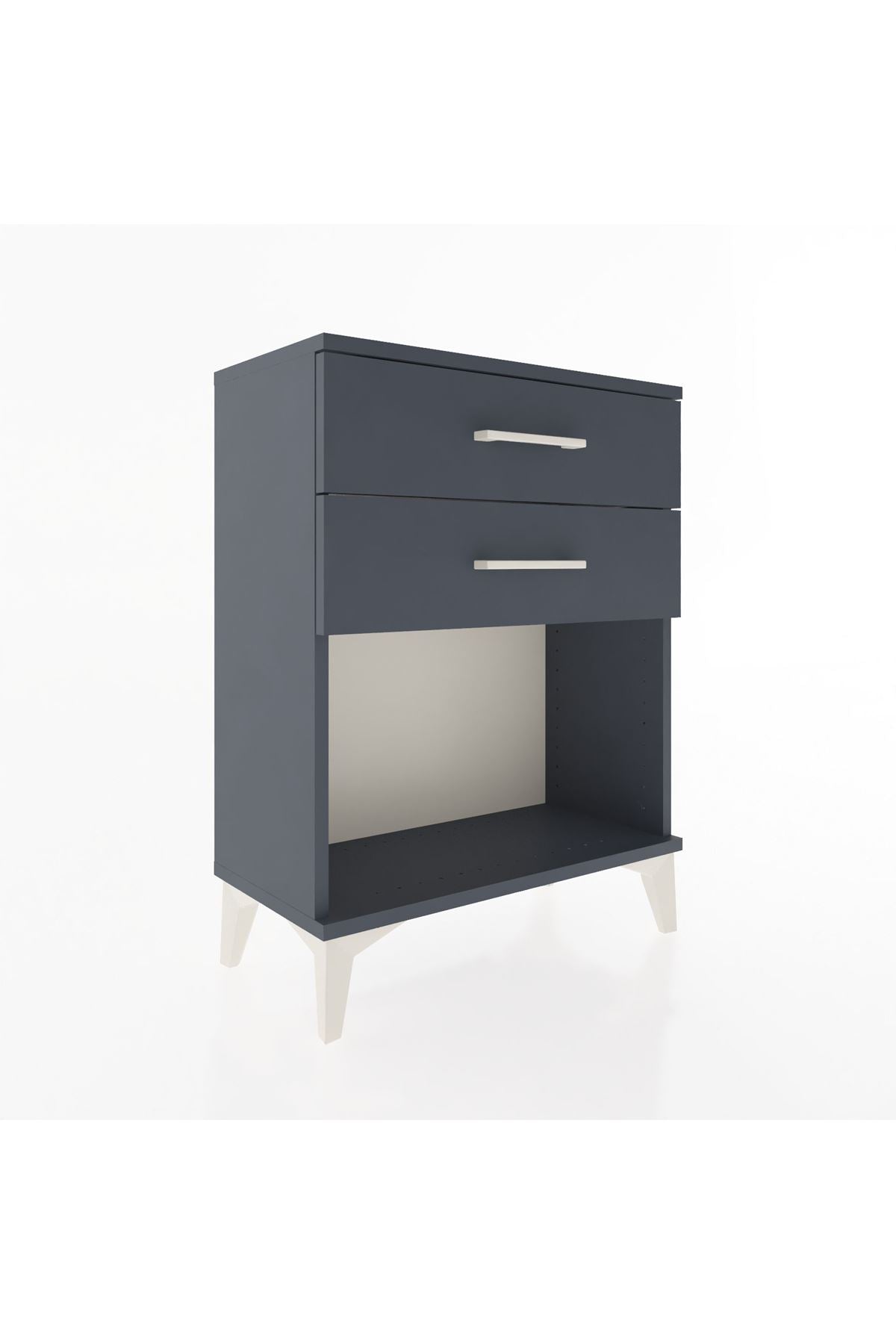 Arges Komodin 4 Çekmeceli 60x30x80 Antrasit-Antrasit