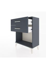 Arges Komodin 4 Çekmeceli 60x30x80 Antrasit-Antrasit