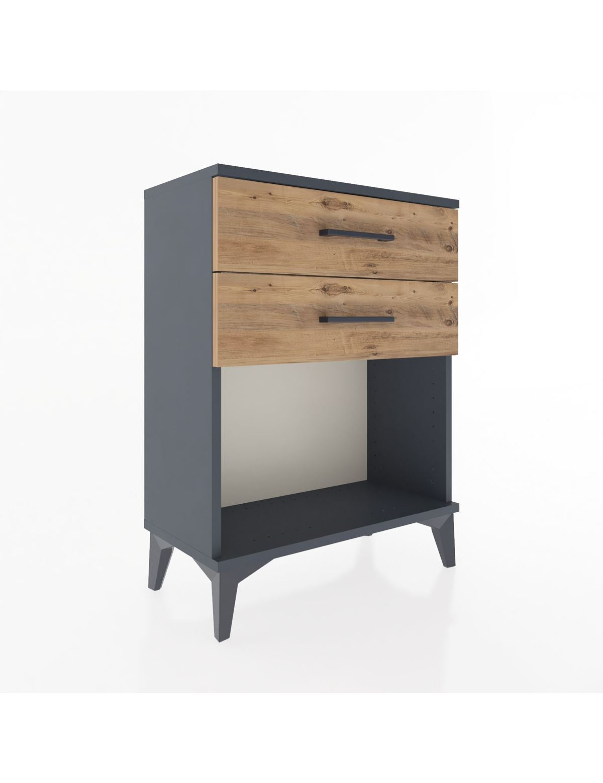 Arges Komodin 4 Çekmeceli 60x30x80 Antrasit-Çam