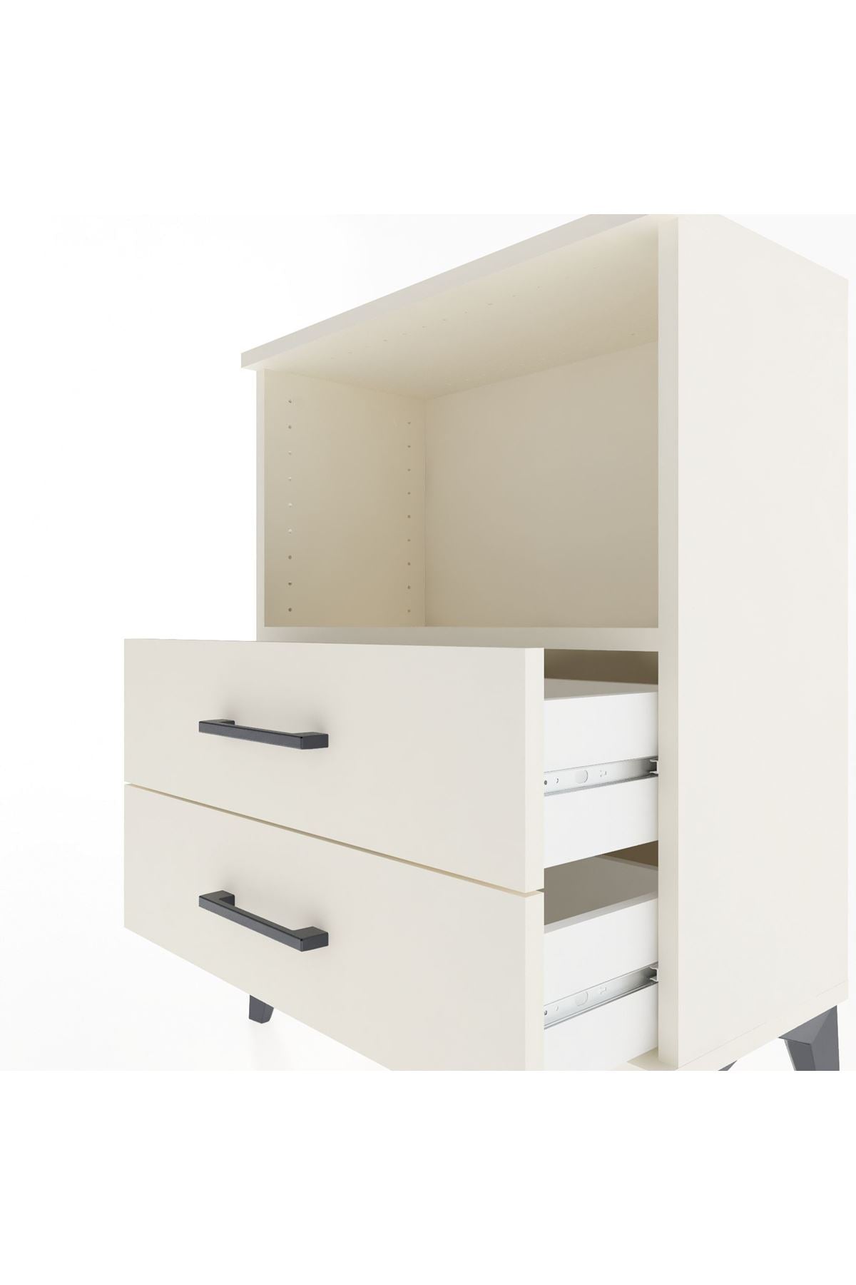 Arges Komodin 2 Çekmeceli 60x30x80 Aytaşı-Aytaşı