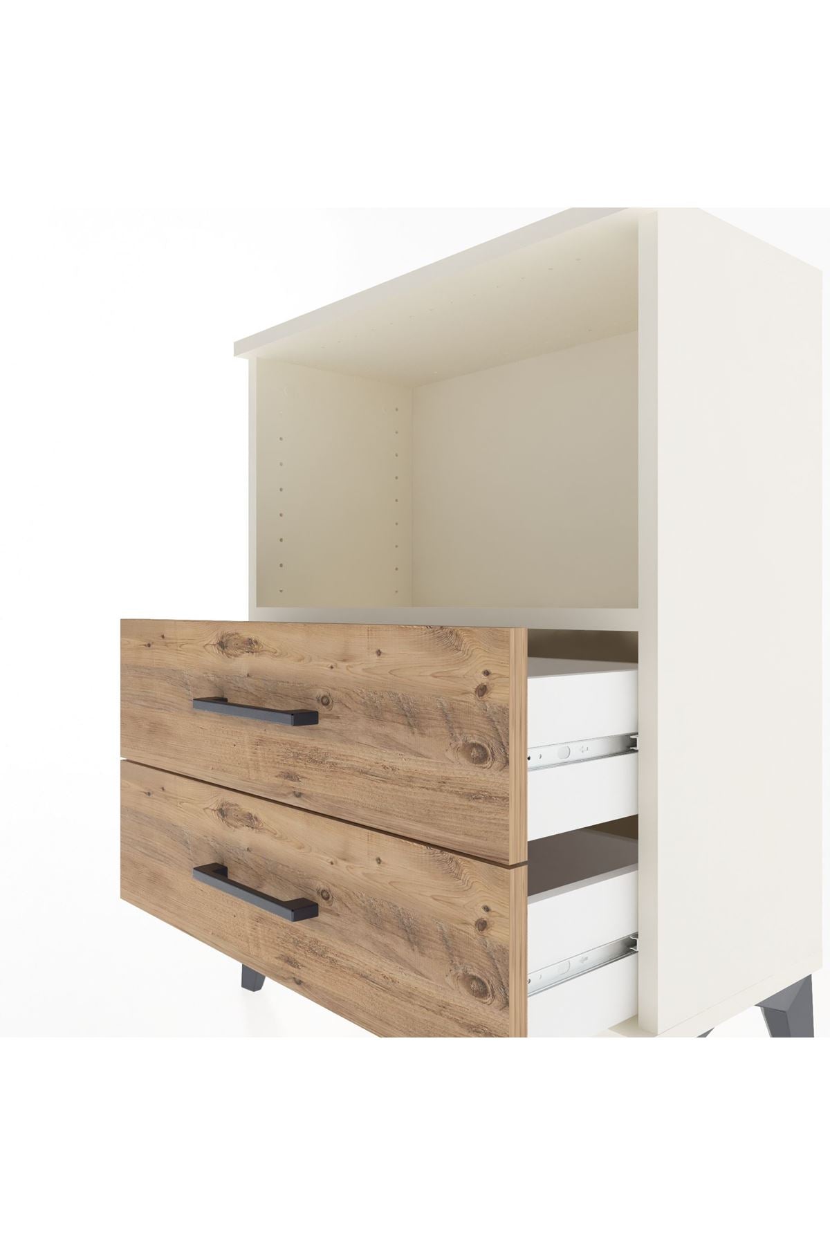 Arges Komodin 2 Çekmeceli 60x30x80 Aytaşı-Çam