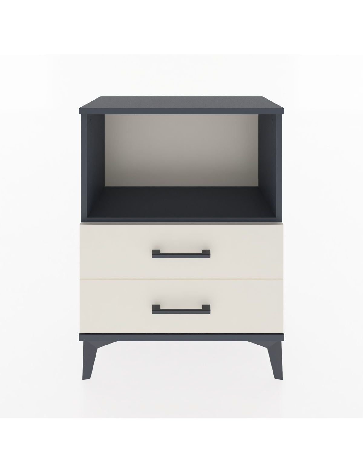 Arges Komodin 2 Çekmeceli 60x30x80 Antrasit-Aytaşı