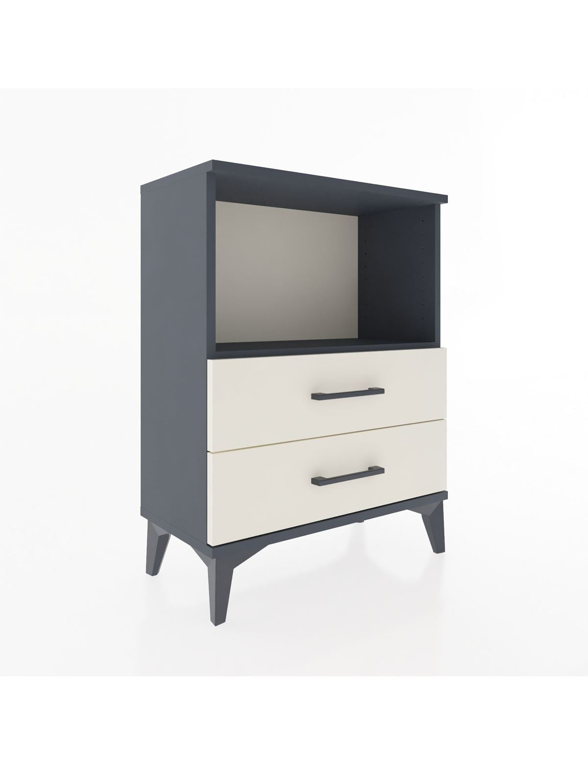 Arges Komodin 2 Çekmeceli 60x30x80 Antrasit-Aytaşı