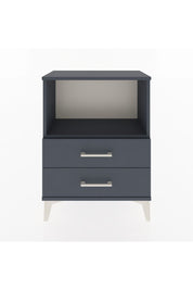 Arges Komodin 2 Çekmeceli 60x30x80 Antrasit-Antrasit