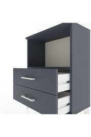 Arges Komodin 2 Çekmeceli 60x30x80 Antrasit-Antrasit