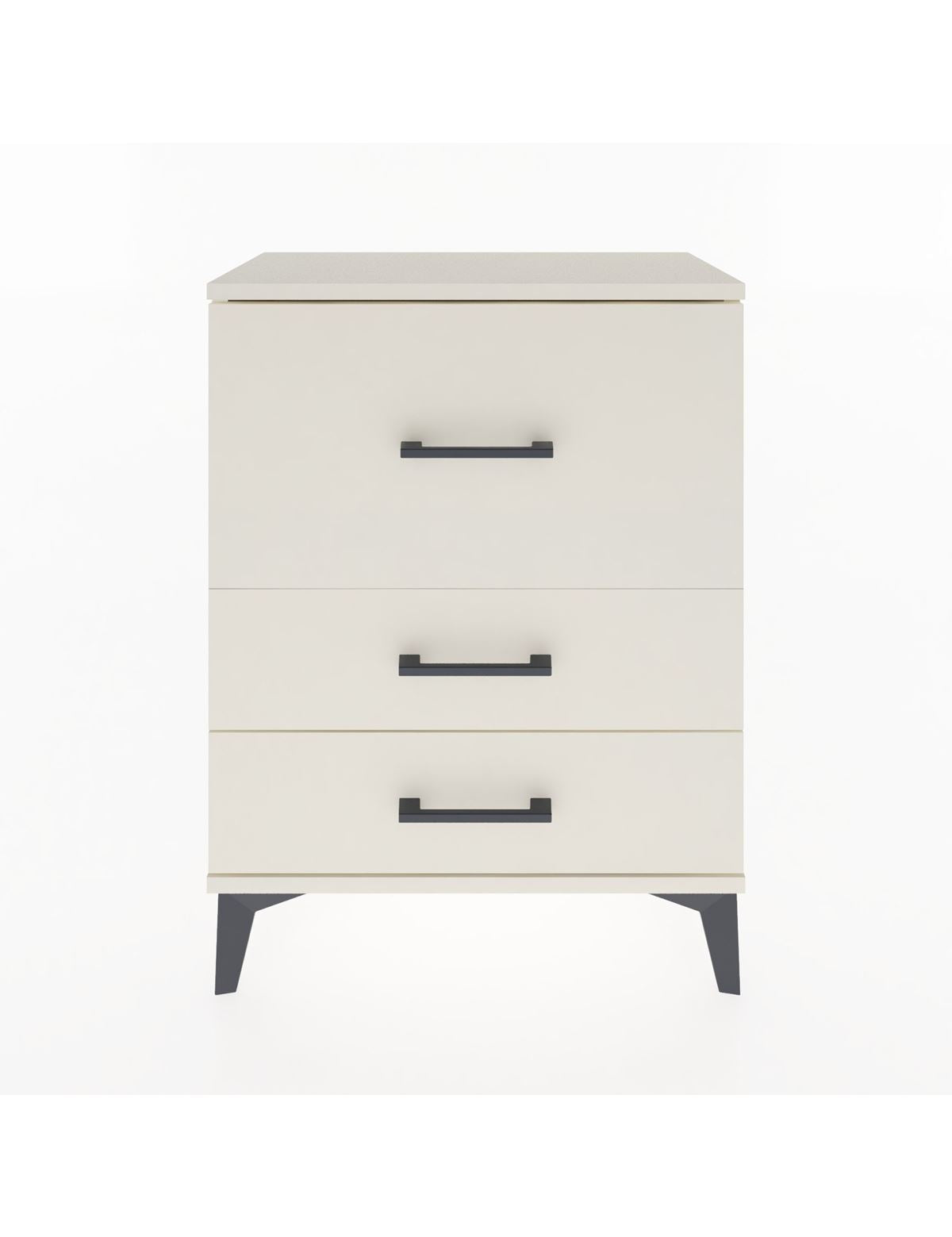 Arges Komodin Tek Raflı 2 Çekmeceli 60x30x80 Aytaşı-Aytaşı