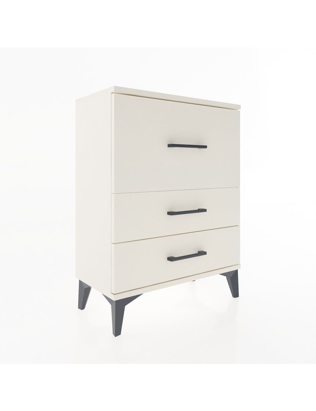 Arges Komodin Tek Raflı 2 Çekmeceli 60x30x80 Aytaşı-Aytaşı