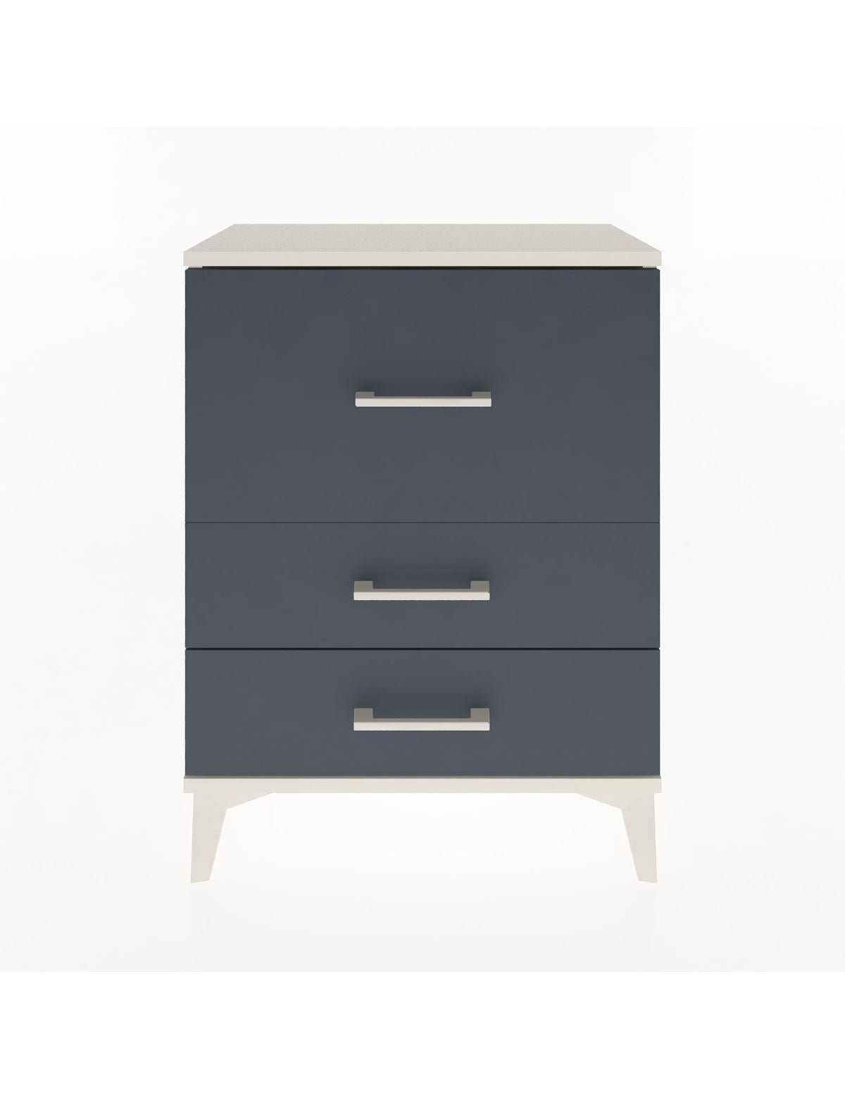 Arges Komodin Tek Raflı 2 Çekmeceli 60x30x80 Aytaşı-Antrasit