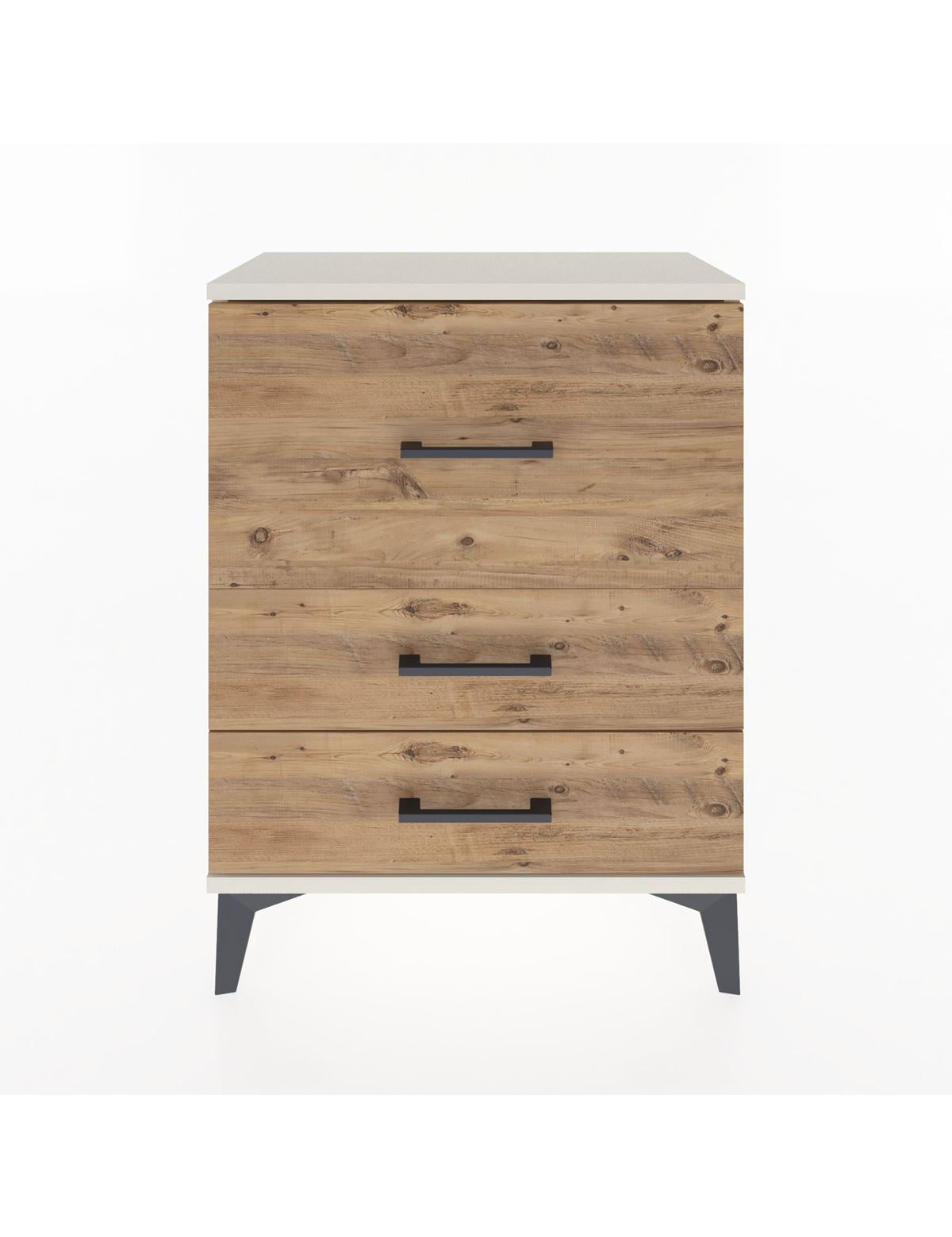 Arges Komodin Tek Raflı 2 Çekmeceli 60x30x80 Aytaşı-Çam