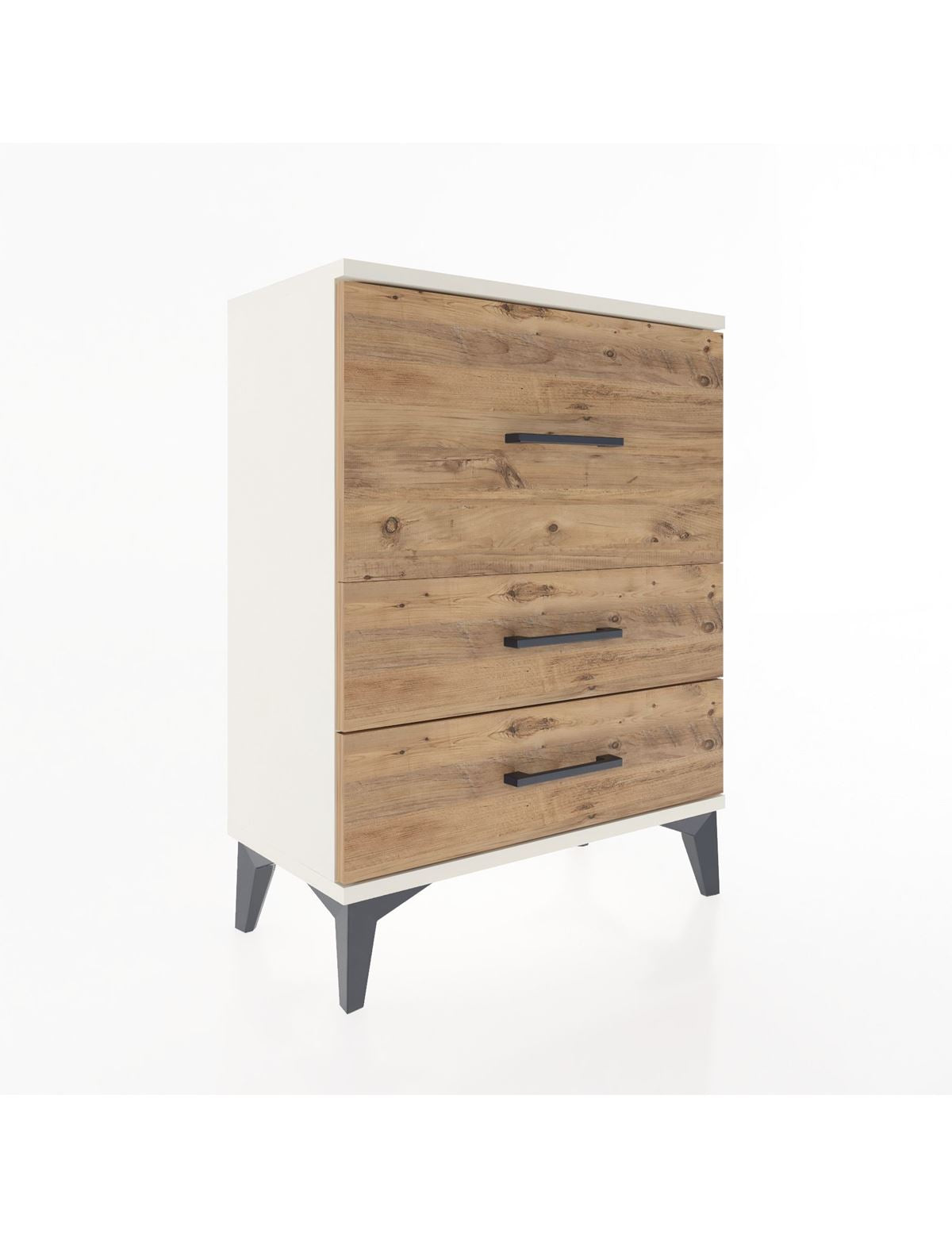 Arges Komodin Tek Raflı 2 Çekmeceli 60x30x80 Aytaşı-Çam