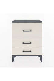 Arges Komodin Tek Raflı 2 Çekmeceli 60x30x80 Antrasit-Aytaşı