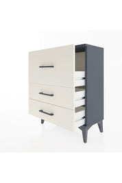 Arges Komodin Tek Raflı 2 Çekmeceli 60x30x80 Antrasit-Aytaşı