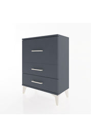 Arges Komodin Tek Raflı 2 Çekmeceli 60x30x80 Antrasit-Antrasit