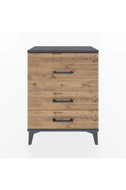 Arges Komodin Tek Raflı 2 Çekmeceli 60x30x80 Antrasit-Çam