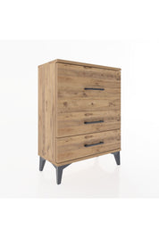 Arges Komodin Tek Raflı 2 Çekmeceli 60x30x80 Çam-Çam