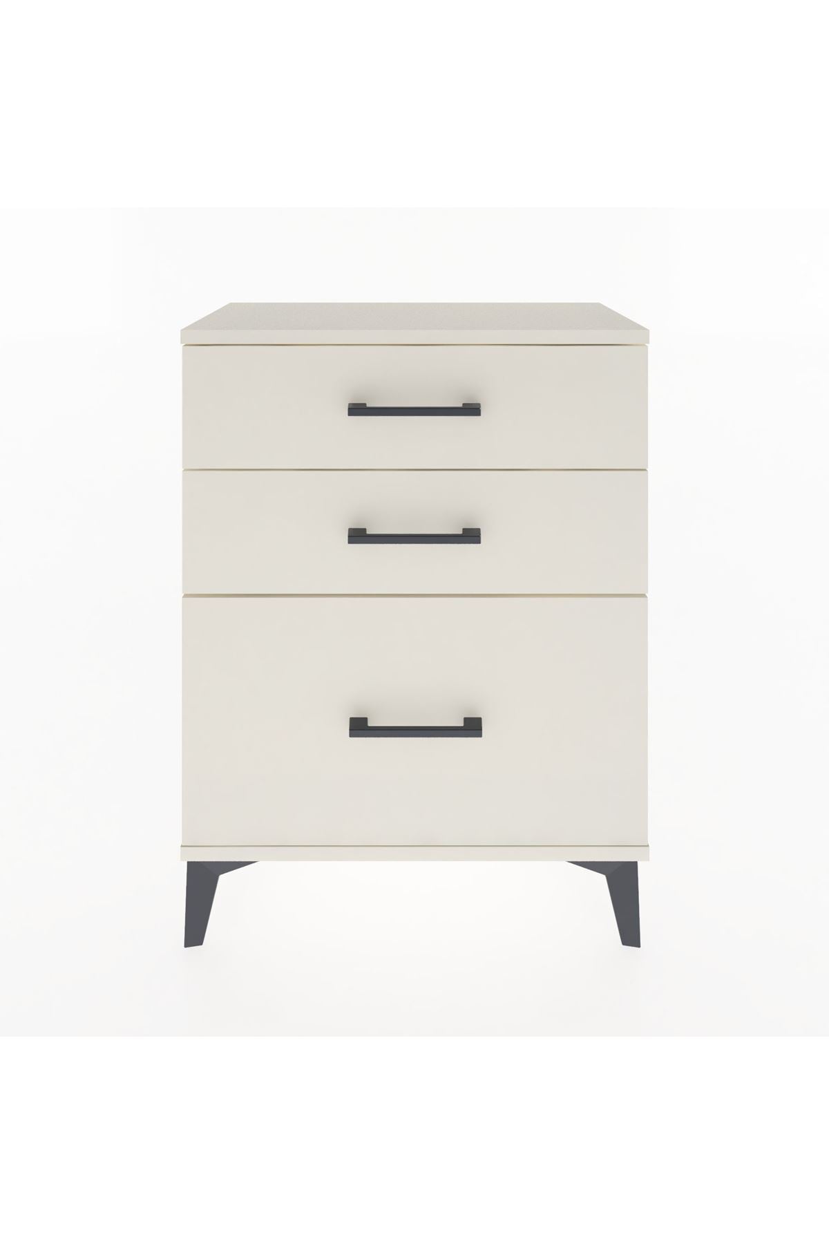 Arges Komodin 3 Çekmeceli 60x30x80 Aytaşı-Aytaşı