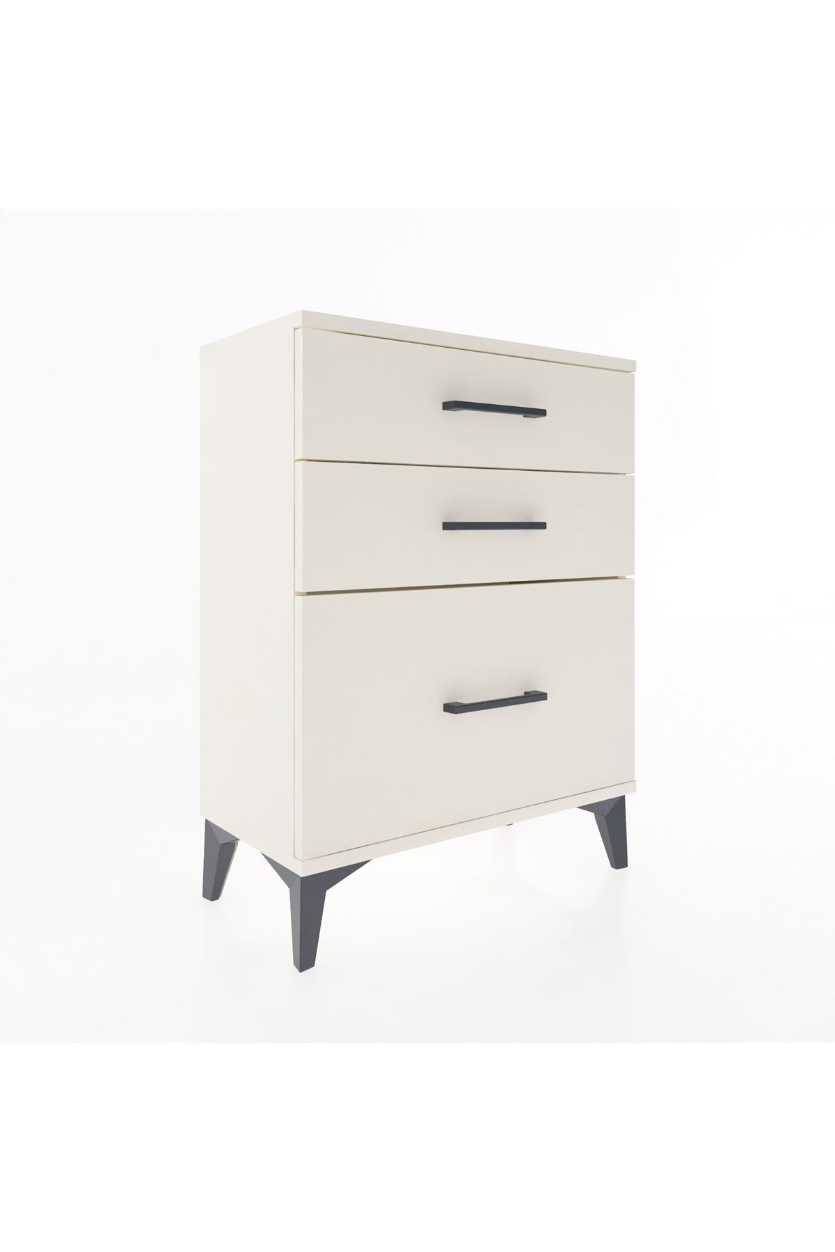 Arges Komodin 3 Çekmeceli 60x30x80 Aytaşı-Aytaşı