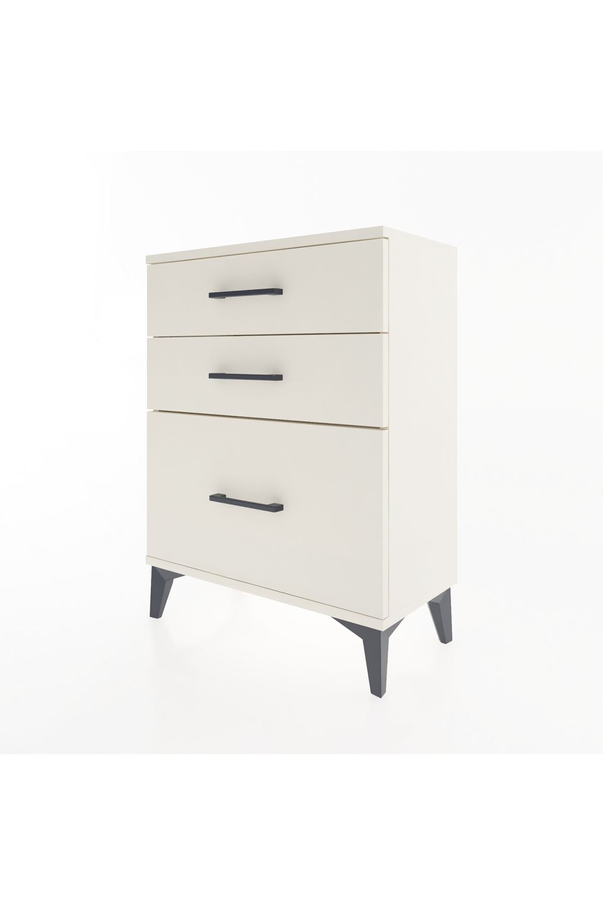 Arges Komodin 3 Çekmeceli 60x30x80 Aytaşı-Aytaşı