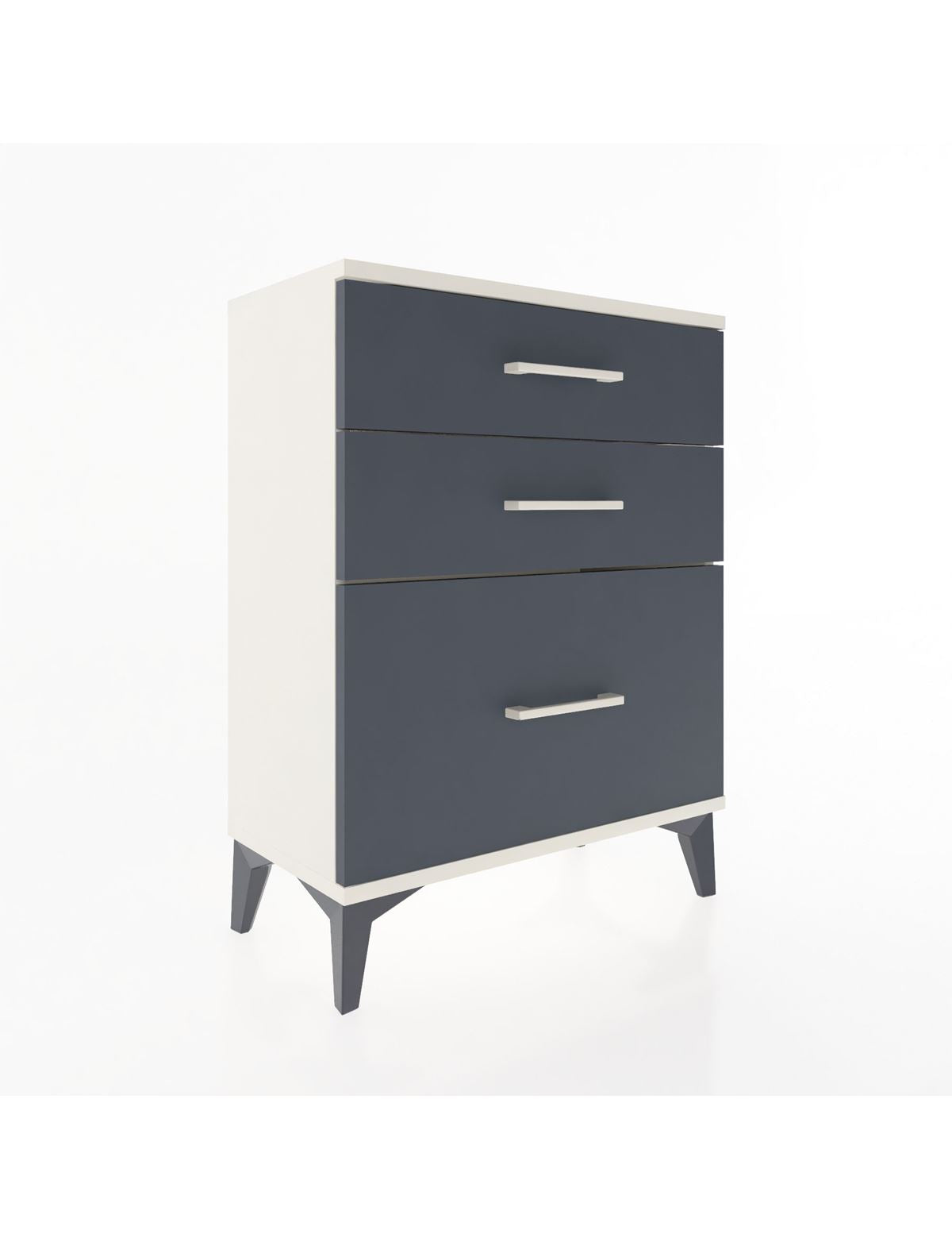 Arges Komodin 3 Çekmeceli 60x30x80 Aytaşı-Antrasit