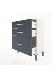 Arges Komodin 3 Çekmeceli 60x30x80 Aytaşı-Antrasit