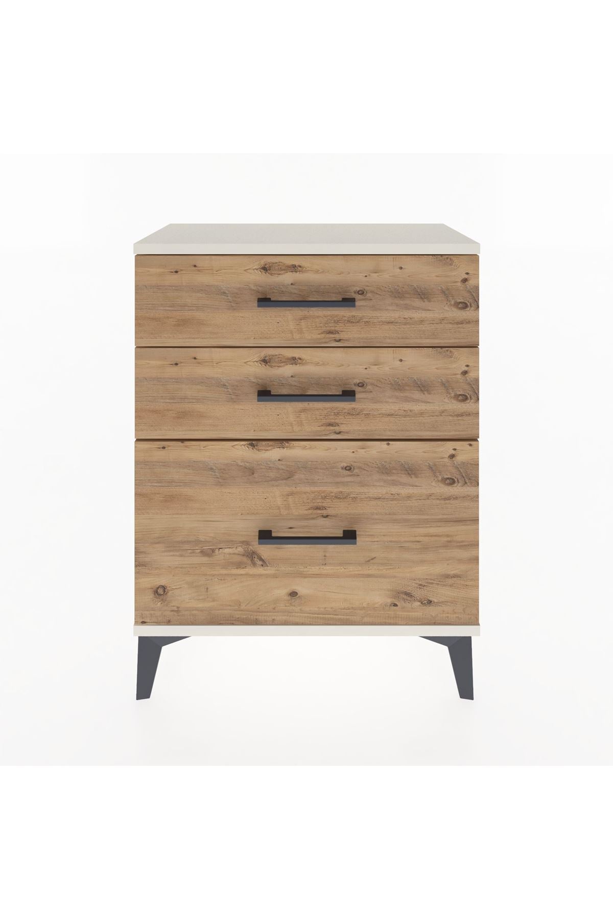 Arges Komodin 3 Çekmeceli 60x30x80 Aytaşı-Çam