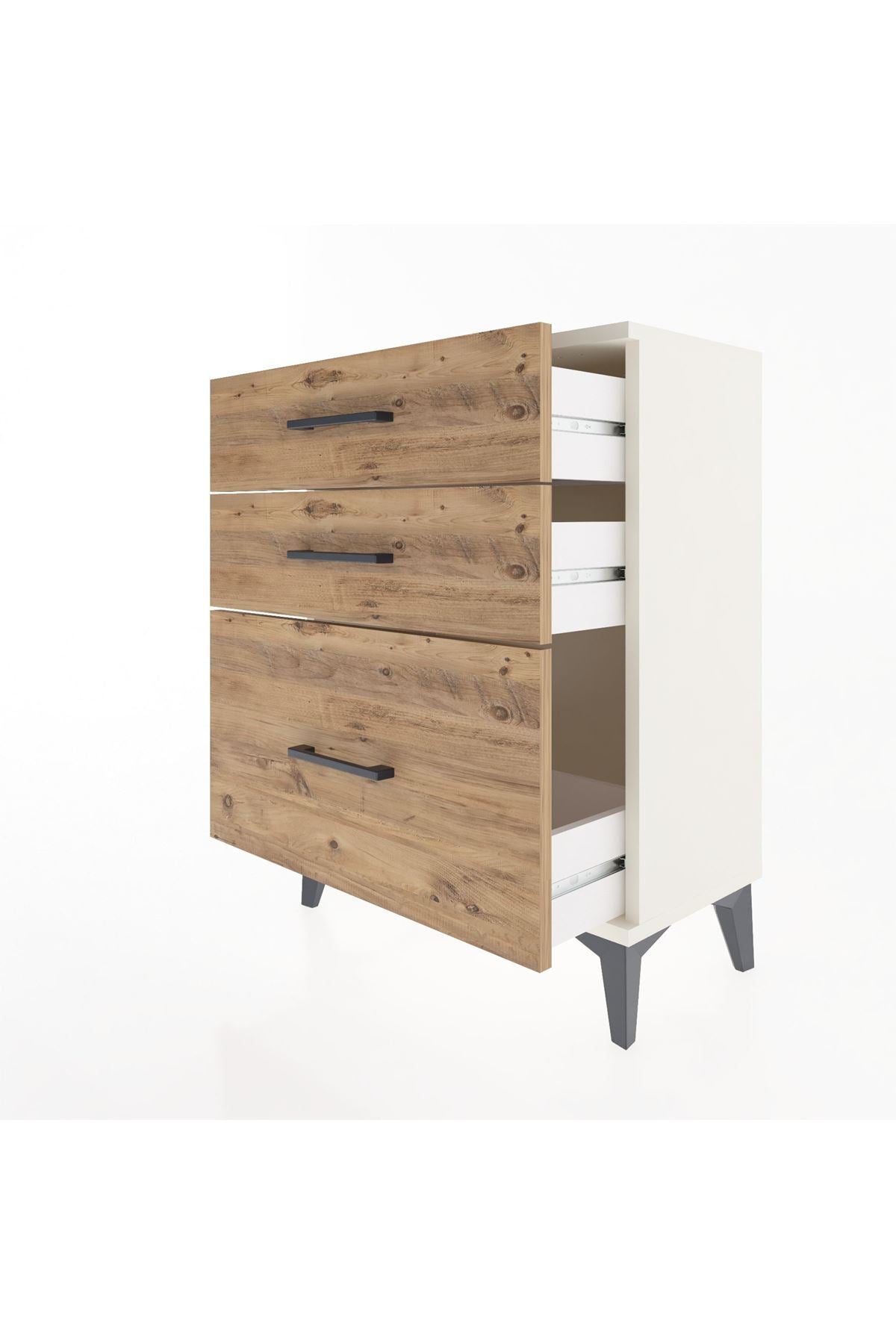 Arges Komodin 3 Çekmeceli 60x30x80 Aytaşı-Çam