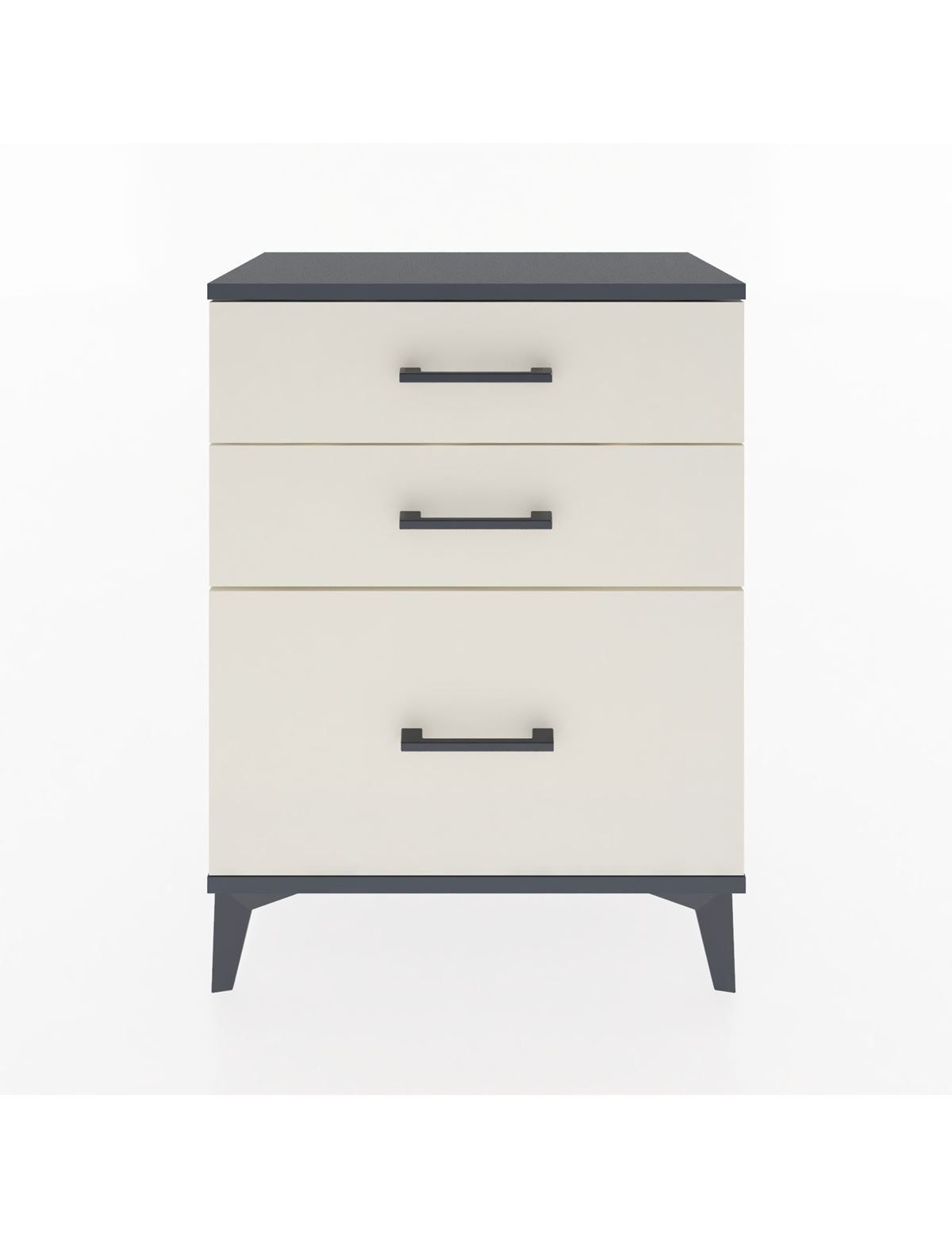 Arges Komodin 3 Çekmeceli 60x30x80 Antrasit-Aytaşı