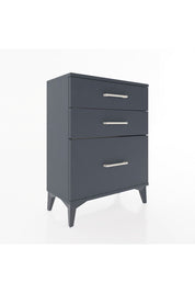 Arges Komodin 3 Çekmeceli 60x30x80 Antrasit-Antrasit