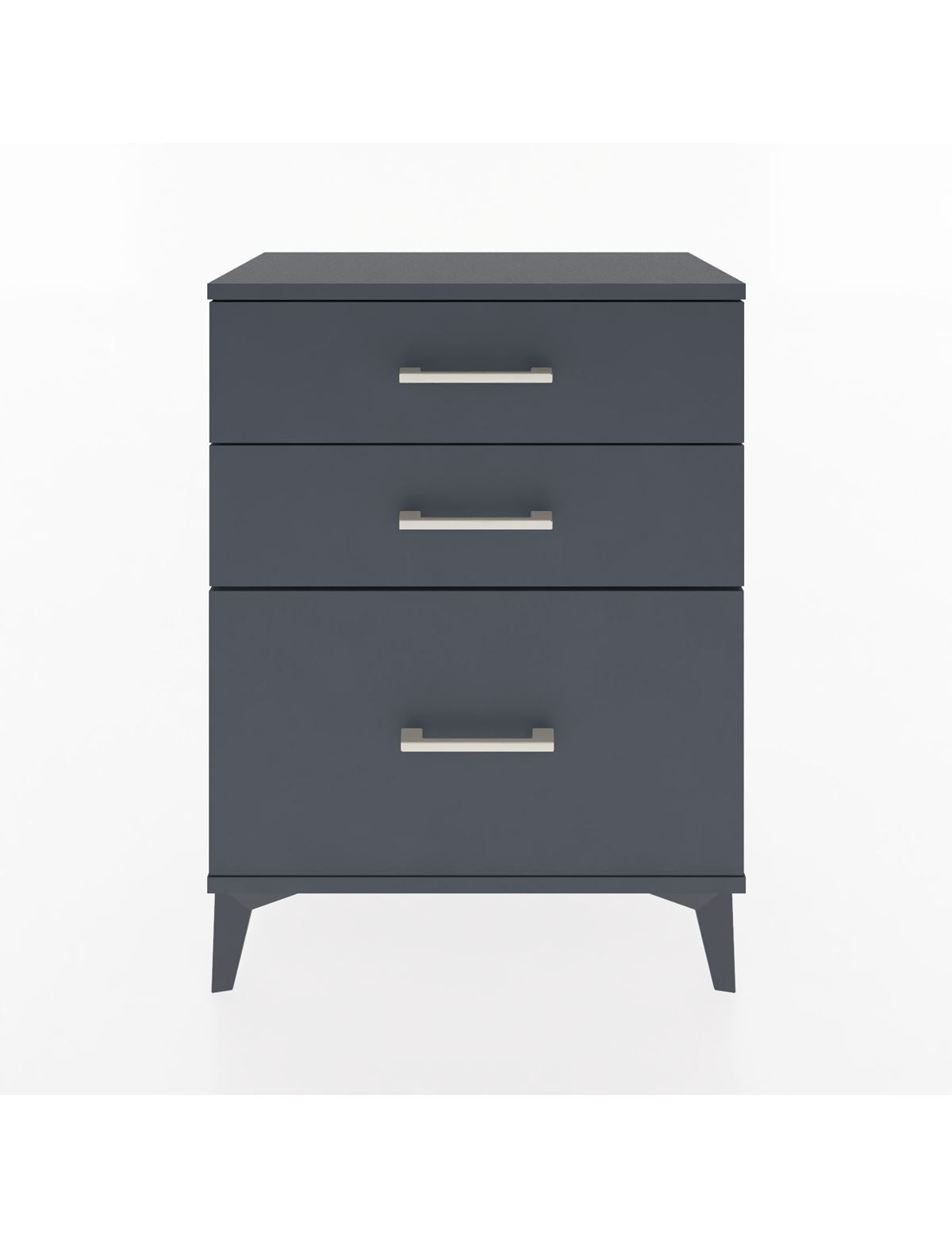 Arges Komodin 3 Çekmeceli 60x30x80 Antrasit-Antrasit