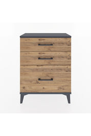 Arges Komodin 3 Çekmeceli 60x30x80 Antrasit-Çam