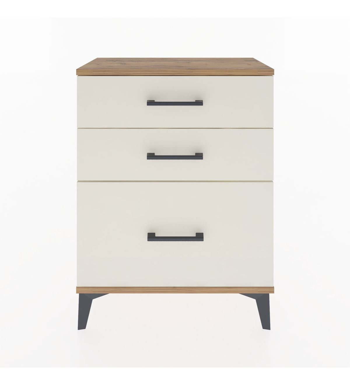 Arges Komodin 3 Çekmeceli 60x30x80 Çam-Aytaşı