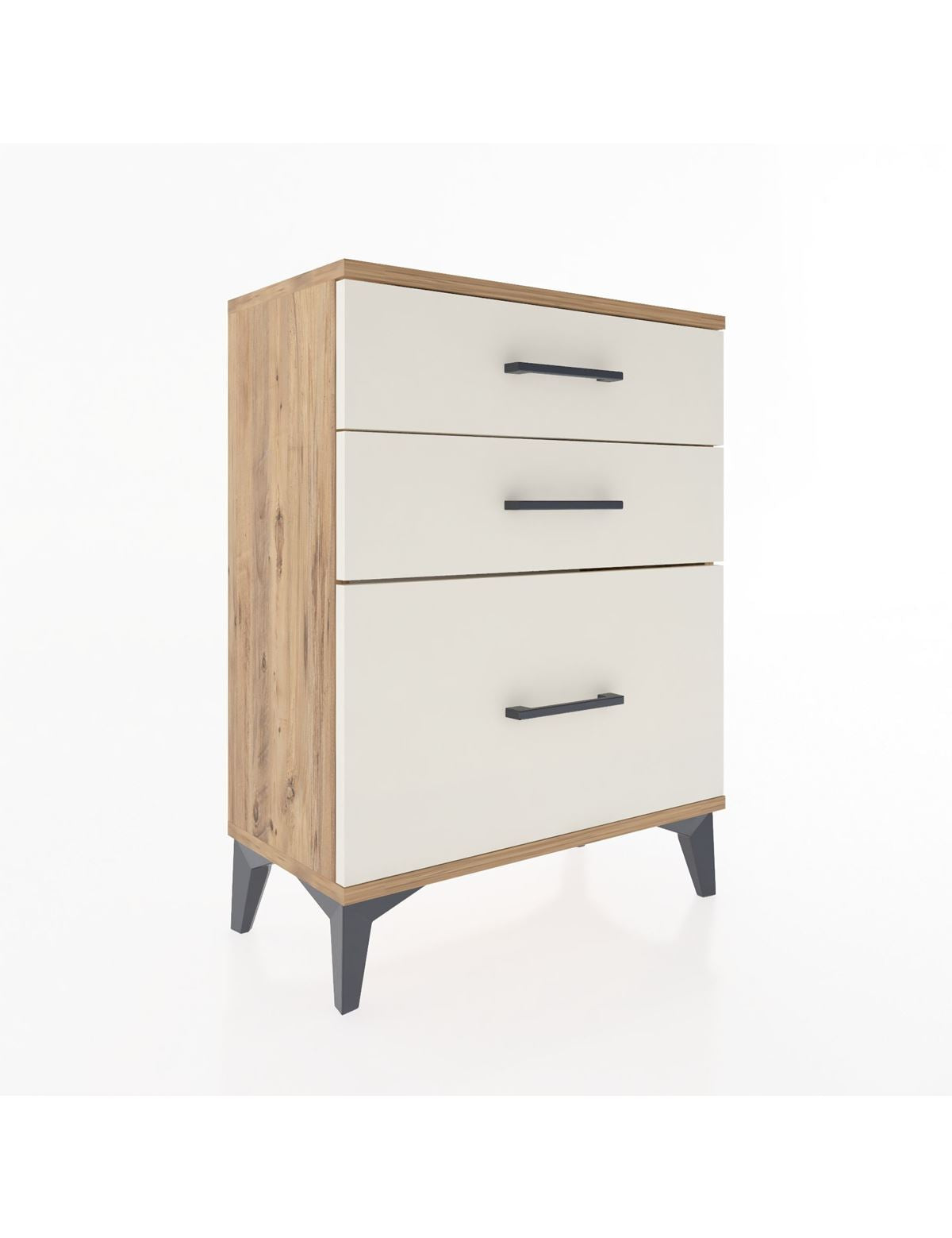 Arges Komodin 3 Çekmeceli 60x30x80 Çam-Aytaşı