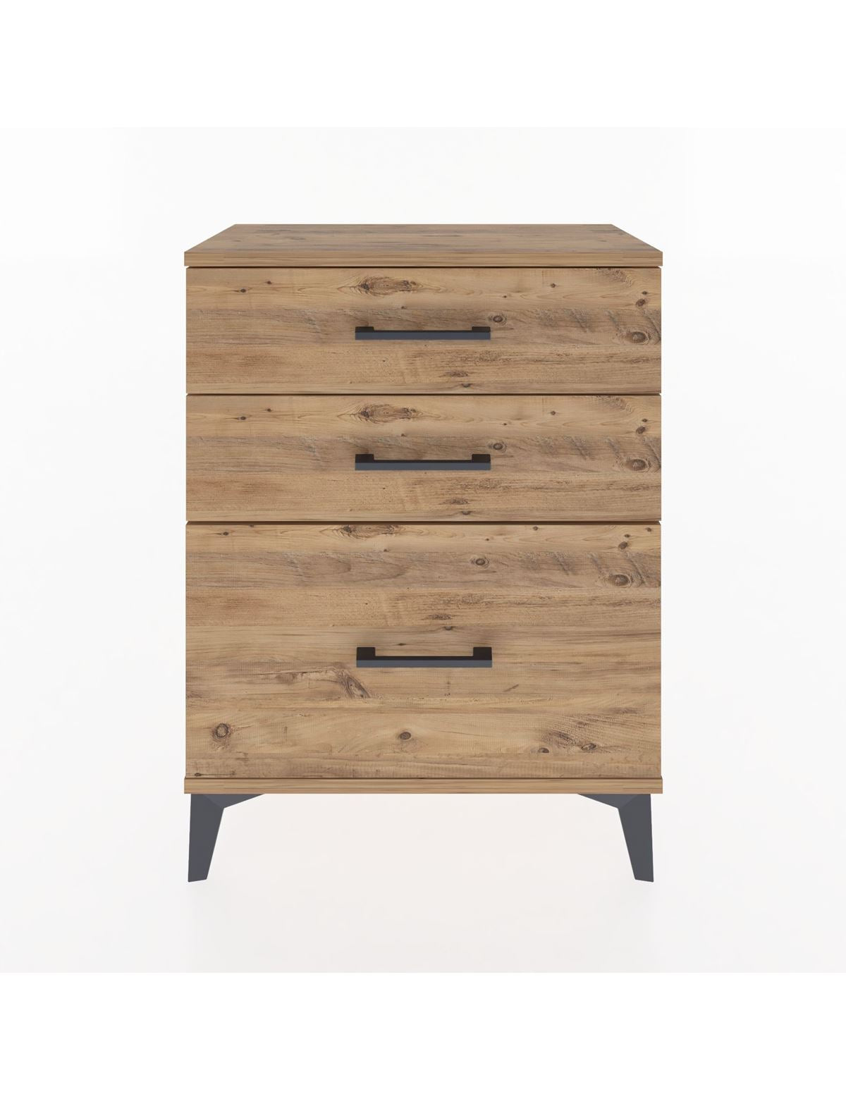 Arges Komodin 3 Çekmeceli 60x30x80 Çam-Çam