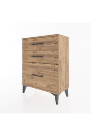 Arges Komodin 3 Çekmeceli 60x30x80 Çam-Çam