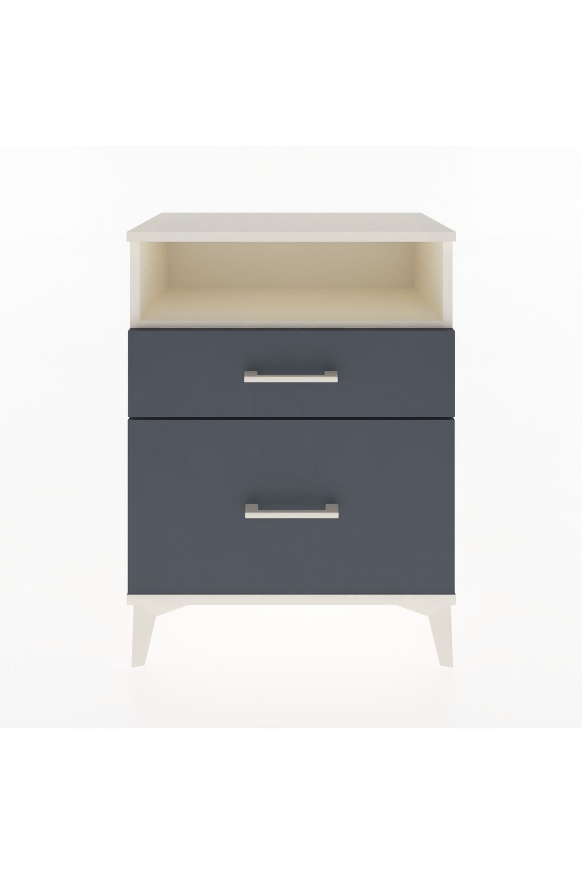 Arges Komodin 3 Çekmeceli 60x30x80 Aytaşı-Antrasit