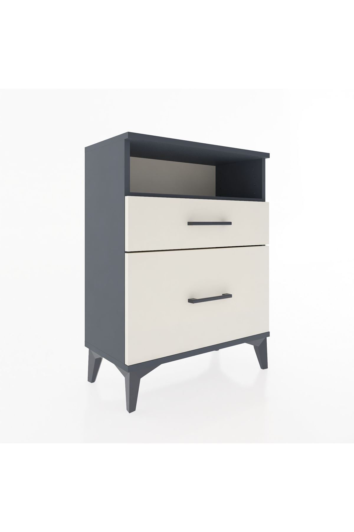 Arges Komodin 3 Çekmeceli 60x30x80 Antrasit-Aytaşı