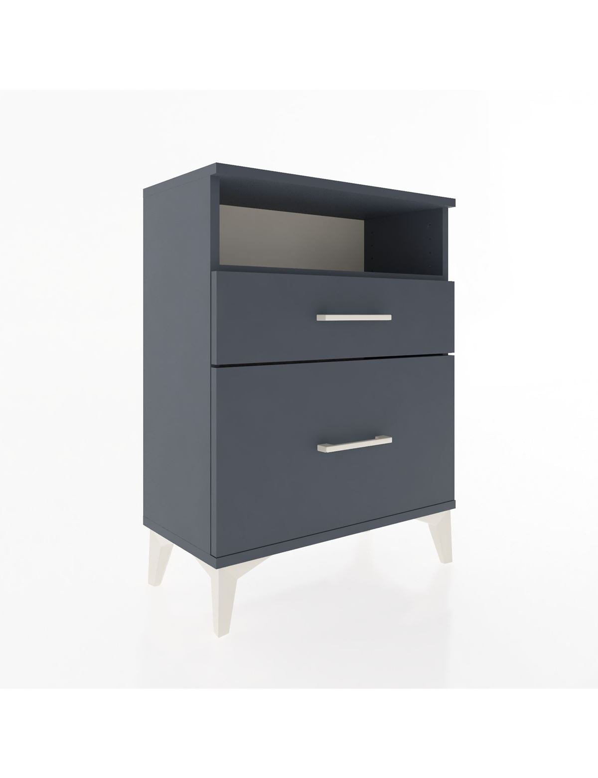 Arges Komodin 3 Çekmeceli 60x30x80 Antrasit-Antrasit