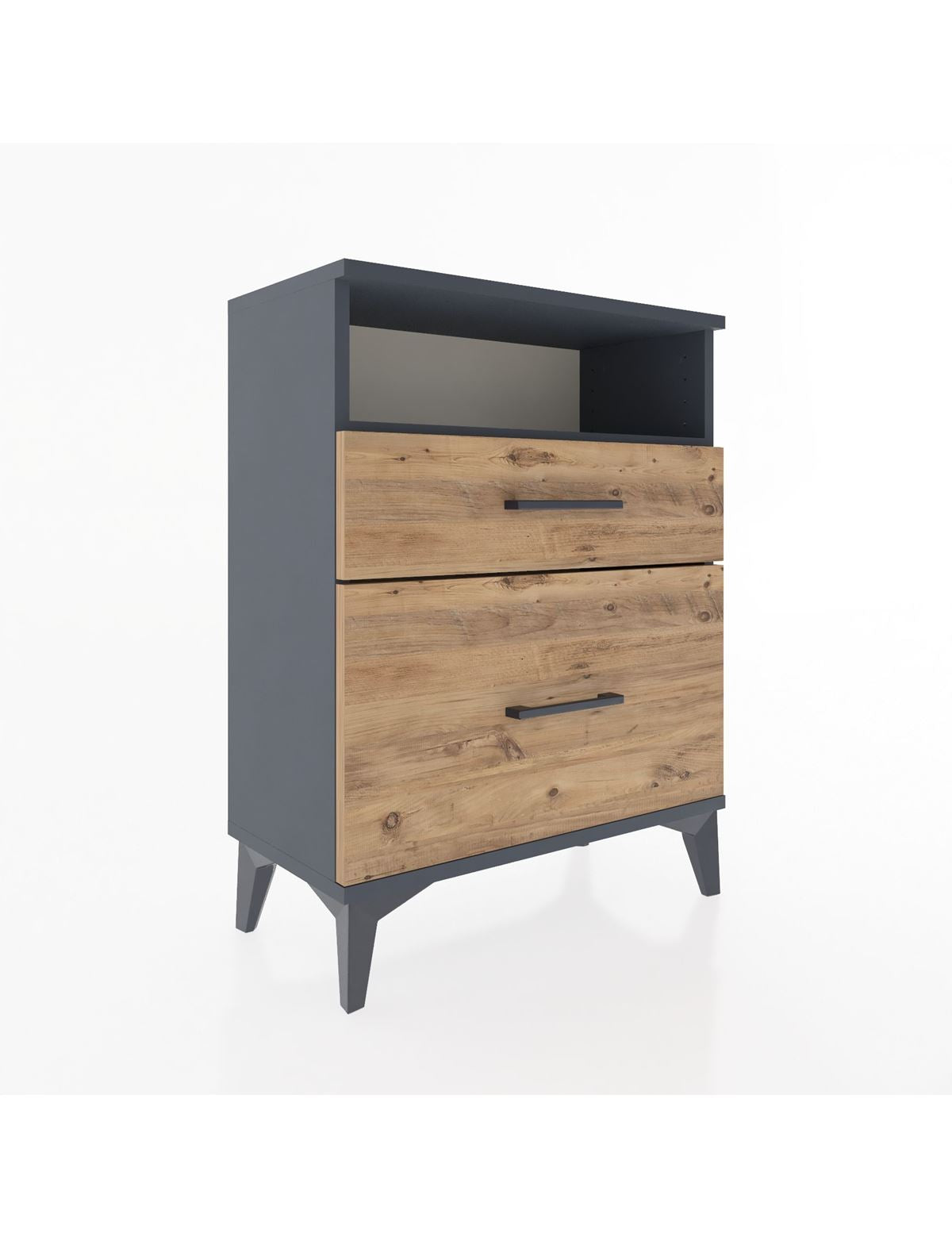 Arges Komodin 3 Çekmeceli 60x30x80 Antrasit-Çam