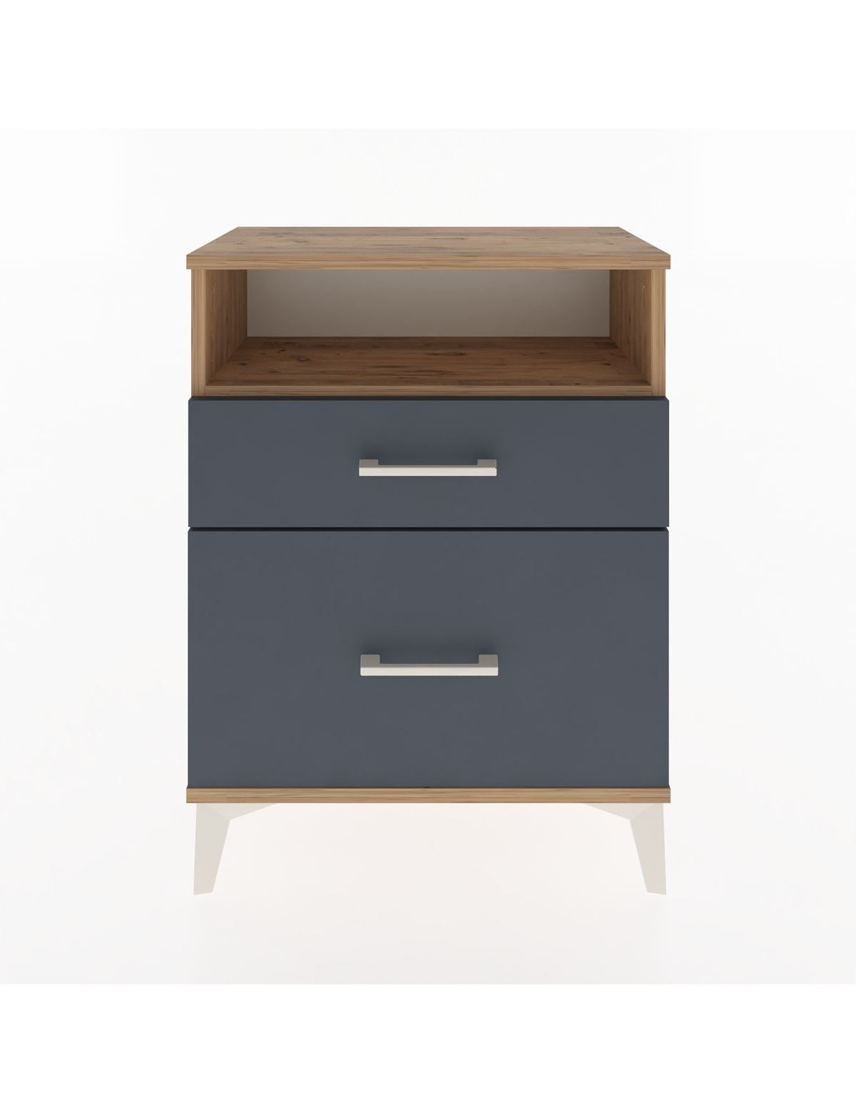 Arges Komodin 3 Çekmeceli 60x30x80 Çam-Antrasit