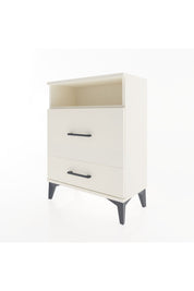 Arges Komodin Tek Raflı 2 Çekmeceli 60x30x80 Aytaşı-Aytaşı