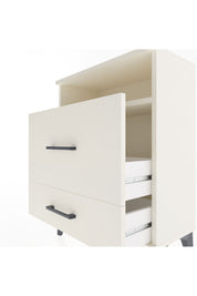 Arges Komodin Tek Raflı 2 Çekmeceli 60x30x80 Aytaşı-Aytaşı