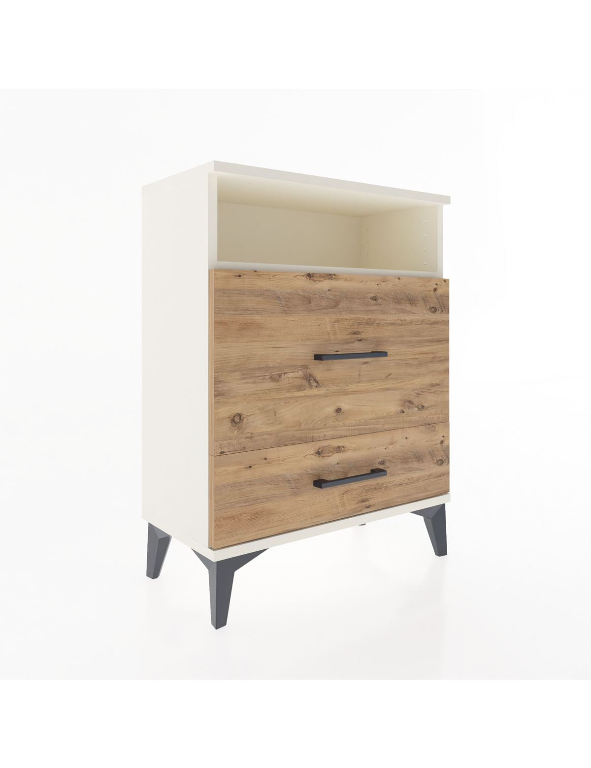 Arges Komodin Tek Raflı 2 Çekmeceli 60x30x80 Aytaşı-Çam